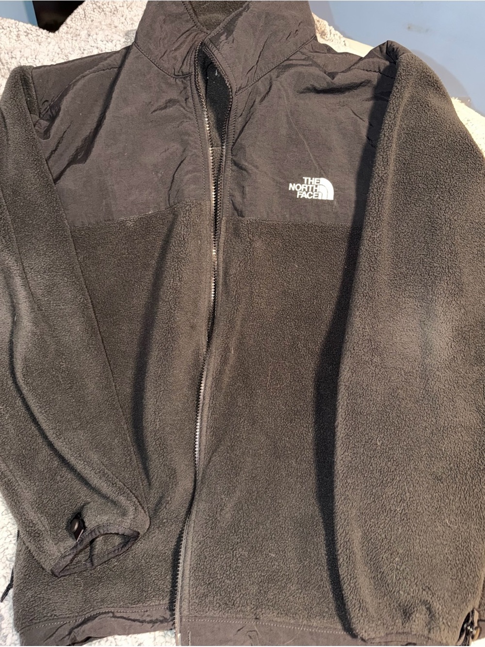 The North Face Men’s Black Full-Zip Fleece Jacket with Logo